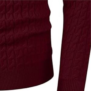 Suéter cálido de invierno de buena calidad para hombre, suéter informal de punto de poliéster para hombre, novedad de 2025 - Product Image 4