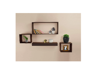 Étagère murale en bois naturel 100% pour magasins boîtes en bois à l'intérieur et à l'extérieur organisateur d'outils muraux en bois - Product Image 3