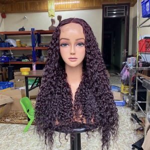 Raw Virgin Human Hair <b>Lace</b> Front Wigs Hair Extensions Glueless HD <b>Lace</b> Wigs for Black Women Burmese Curly Hair Vendor - Product Image 6