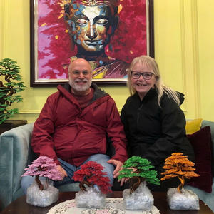 Bonsaï en cuivre rose fabriqué à la main prêt à expédier arbre artificiel pour la paix intérieure améliorant le <span class=keywords><strong>bien</strong></span>-<span class=keywords><strong>être</strong></span> et les rêves inspirants - Product Image 3