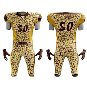 Ensemble d'uniformes de football américain, maillot personnalisé avec panneaux extensibles, respirant, taille plus, pantalon rembourré haute performance - Product Image 1