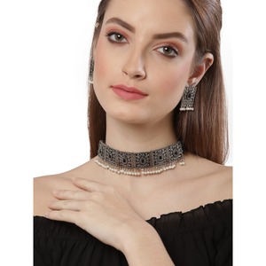 Juego de Joyería de Moda de 7 Piezas en Negro Oxidado - Product Image 2