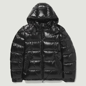 Veste matelassée à capuche pour homme de qualité supérieure, séchage rapide, vêtements décontractés d'hiver, couleur unie, design confortable et brillant, teinte et traitée - Product Image 5