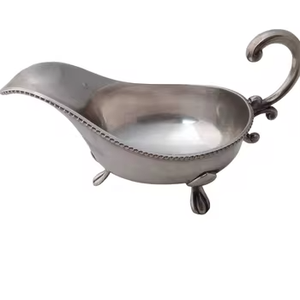 เรือน้ำเกรวี่ทำจากทองเหลืองบริสุทธิ์เรือเกรวี่โลหะคุณภาพสูงเหมาะสำหรับใช้ในบ้านและโรงแรม - Product Image 1