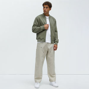 Venta al por mayor de chaqueta bomber de satén de nailon personalizada de gran tamaño ajuste elegante diseño de ropa de calle para hombres y mujeres Unisex de Huzaifa Products - Product Image 1