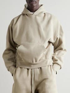 Sweat à capuche surdimensionné de haute qualité avec logo personnalisé, polyvalent, doux, épaules tombantes, avec plusieurs couleurs, vente chaude, essentiel pour l'hiver décontracté - Product Image 2