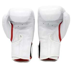 Gants de boxe respirants de haute qualité en cuir de vache véritable Entraînement Fitness avec logo personnalisé Fermeture à crochets et boucles Tailles S-3XL - Product Image 2