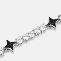 Collar Estrella Manufacturer con Colgante de Estrella de Circonita Cúbica Completa, Pulsera, Joyería Minimalista para Vendedores Online, Hombres y Mujeres