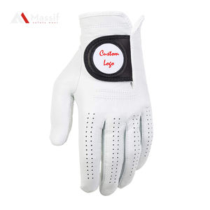 Gants de golf droitier en cuir de mouton Cabretta de haute qualité avec logo personnalisé Quantité en vrac d'impression professionnelle à bas prix - Product Image 1