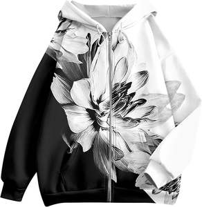 <b>Mens</b> Winter <b>Hoodie</b> With Zipper Cotton <b>Fleece</b> Full Zip Up Streetwear Oversized Fashion Jogger Set Warm Sweatshirt - Product Image 5