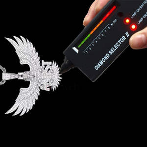 925 argent blanc plaqué or aigle nom personnalisé VVS naturel Moissanite diamant cultivé en laboratoire hip-hop bijoux fins pendentifs et breloques - Product Image 6