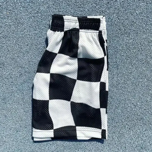 Short de basket-ball d'été pour hommes nouveau noir blanc bloc de couleur séchage rapide 100% coton décontracté velours côtelé approvisionnement OEM - Product Image 3