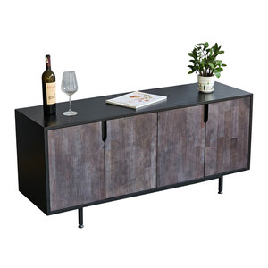Meuble de salon moderne en bois de caoutchouc 140x42x63cm KTB68164 - Product Image 1