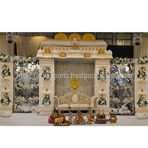 Bodas tradicionales del sur de la India Kanyadanam escenario rituales de Boda del Sur marcos de escenario elegante escenario de boda nuevos marcos 3D - Product Image 1