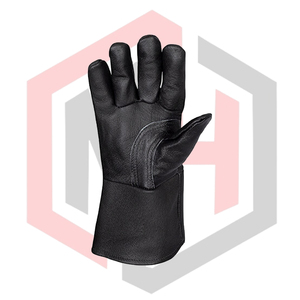 Guantes de Soldadura de Cuero Resistentes al Calor, Antiestáticos y Resistentes a Desgarros, de 7 oz y 16 Pulgadas, para Soldadura Mig Mag Tig, Sin Silicona ni Polvo - Product Image 3