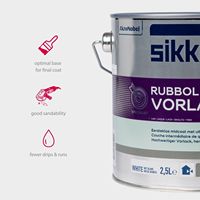 Apprêt acrylique alkyde Sikkens Rubbol Vorlack - Meilleure qualité pour les surfaces intérieures/extérieures en bois et en métal