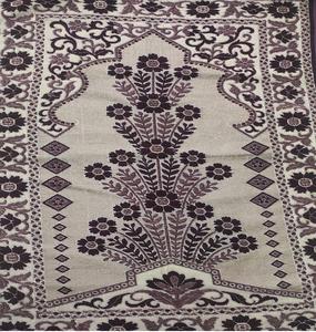 พรมสวดมนต์พิมพ์ลายดอกไม้ของชาวมุสลิมอิสลามผ้านุ่มพับได้กันลื่นใส่สบายเวลาเดินทางกันลื่นทำจากโพลีเอสเตอร์ - Product Image 4