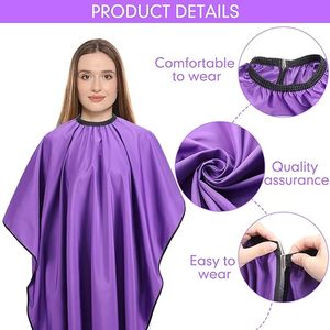 ร้อนขายสาธิตร้านทําผมเคปร้านตัดผมออกแบบผ้ากันเปื้อนผ้าตัดผมผ้ากันเปื้อน - Product Image 5