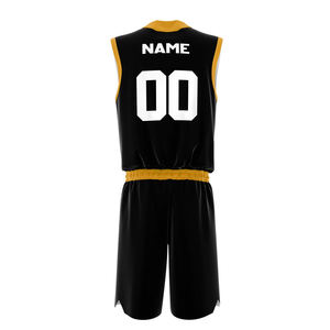 Conjunto de Camiseta y Pantalones Cortos de Baloncesto de Diseño Moderno, MOQ Bajo, Uniforme de Baloncesto Deportivo Profesional - Product Image 3