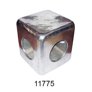 Taburete de aluminio moderno de estilo reloj de arena de metal innovación definitiva para muebles de vida al aire libre con función de almacenamiento - Product Image 5