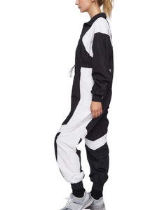 Ensemble de survêtement réfléchissant pour femme, coupe-vent d'hiver, streetwear, jogging, course à pied, taille plus, couleur unie, vente en gros OEM - Product Image 4