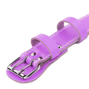 Cinturón de elevación de potencia de cuero de vaca de alta calidad para hombres Equipo de seguridad de fitness transpirable con logotipo personalizado Precio al por mayor - Product Image 5