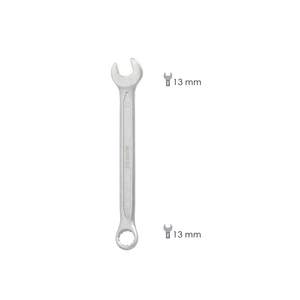 Chiave Combinata Plus 13x13 in Acciaio al Cromo Vanadio DIN3113 - Product Image 2