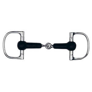 Broca Dee de alta calidad con boca cubierta de goma, broca de caballo de acero inoxidable articulada para control, entrenamiento, tachuelas ecuestres, caballos - Product Image 4