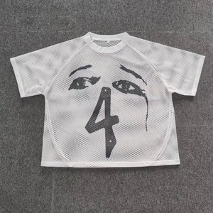 Alta calidad logotipo personalizado correr hombres ropa deportiva algodón ácido lavado de gran tamaño Fitness entrenamiento gimnasio camisetas para hombres Stock - Product Image 1