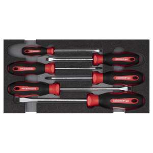 Gedore 6-Piece <b>Screwdriver</b> <b>Set</b> PZ+SL in 2/6 CT-Module - Product Image 1