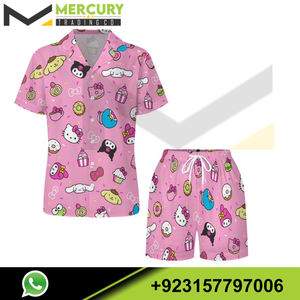 ผู้หญิงขายร้อนชุดลําลองขนาดบวก 2 ชิ้นชุดระเหิดพิมพ์เสื้อยืดแขนสั้นและกางเกงขาสั้นชุด - Product Image 4