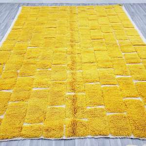 Tapis d'intérieur de luxe en laine de Nouvelle-Zélande, tapis berbères marocains, design géométrique moderne, tuftés à la main pour le salon, prix abordable, fabriqués à la main par ITHL - Product Image 2