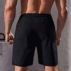 กางเกงขาสั้นออกกำลังกายผ้าฝ้ายโพลีเอสเตอร์แห้งเร็วระบายอากาศน้ำหนักเบาสำหรับผู้ชาย - Product Image 3