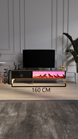 Table basse en bois DOSIN DS2430 avec connexion Bluetooth, design moderne et luxueux pour salon et salle à manger