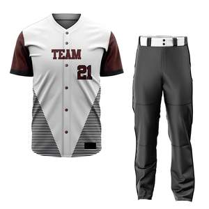 Meilleur design Vêtements de sport OEM pour hommes Uniforme de baseball avec logo personnalisé imprimé Ensemble de tenues de sport pour adultes personnalisés - Product Image 1