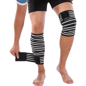 Antidérapant Push Up Bodybuilding Exercise Trainer Genou Wraps Lourd Élastique Respirant Genou Wraps - Product Image 1