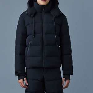 Veste d'hiver légère en duvet pour homme, logo personnalisé, fermeture éclair, style décontracté streetwear pour homme - Product Image 2