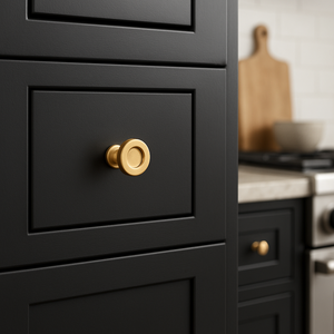 Poignée de meuble en alliage de zinc, style européen, noir, pour tiroir, chambre, cuisine, salle de bain, salle à manger, salon, meubles, durable, facile à installer - Product Image 5