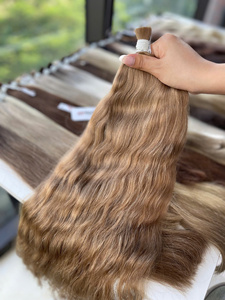 ผมต่อแบบเป็นมัด สีน้ำตาลลอนคลื่น ทุกขนาดตั้งแต่ 12 ถึง 32 นิ้ว ผมเวียดนามแท้ 100% - Product Image 2