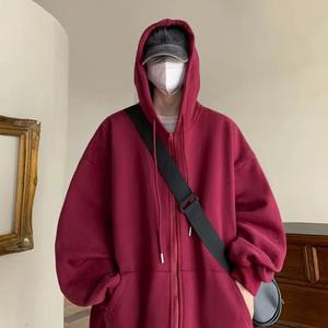 Sweat-shirt à capuche pour homme d'hiver, couleur unie, décontracté, polaire, polyester/coton, coupe régulière, logo personnalisé, sweat-shirt MS-HD-1113 - Product Image 5