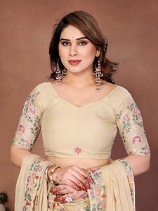 Lehenga Choli Semi-Cosido para Novia India con Blusa Completamente Cosida Lista para Usar para Bodas y Fiestas - Product Image 2