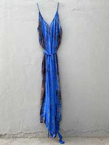 Mono Tie-Dye bohemio para mujer, ropa de playa, mono de verano con cuello en V - Product Image 4