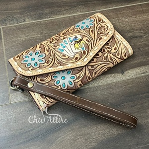 กระเป๋าสตางค์หนังวัวสำหรับผู้หญิง, กระเป๋าคลัทช์อเนกประสงค์ดีไซน์ใหม่ทำมือ - Product Image 1