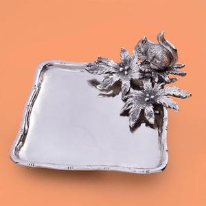 Plateau de service artisanal en métal de taille personnalisée avec poignées, stockage, organisation du transport, taille personnalisée - Product Image 1