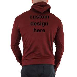 Sudaderas con capucha de calidad al por mayor de peso pesado de algodón con capucha de los hombres de gran tamaño de impresión personalizada pulóver sudaderas con capucha de algodón - Product Image 3