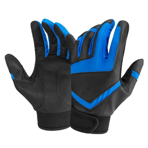 Guantes de Bateo de Béisbol de Cuero Sintético Ajustables de Diseño Personalizado, Antideslizantes, Resistentes al Desgaste, Suaves, Ambidiestros, con Cierre de Gancho y Bucle - Product Image 4