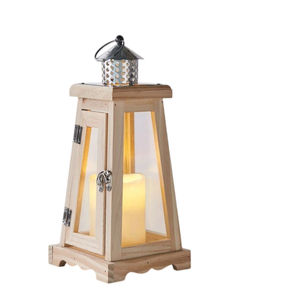 Meilleure qualité métal bois bougie lanterne dernière conception maison décorative en bois suspendu lanterne extérieure décoration de noël lanterne - Product Image 2