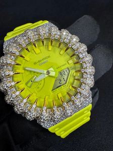 VVS Moissanite นาฬิกาข้อมือเพชรสำหรับผู้ชายนาฬิกาฮิปฮอปหน้าปัดเพชรแบบหรูหราสำหรับใส่ได้ทั้งชายและหญิง - Product Image 3