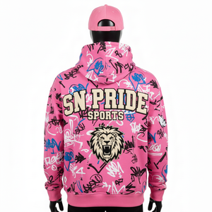 Men Winter Embroidered Sublimation Print Fleece <b>Hoodie</b> Wholesale Polyester Custom Colors Designs Pullover Sports Casual - Product Image 2