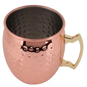 Elegant copper coffee <b>mug</b> with vacuum insulation and a secure leak proof <b>lid</b> designed for travel office and home use - Product Image 3